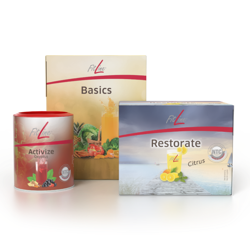 FitLine Starter-Set: Basics, Activize Oxyplus und Restorate Citrus